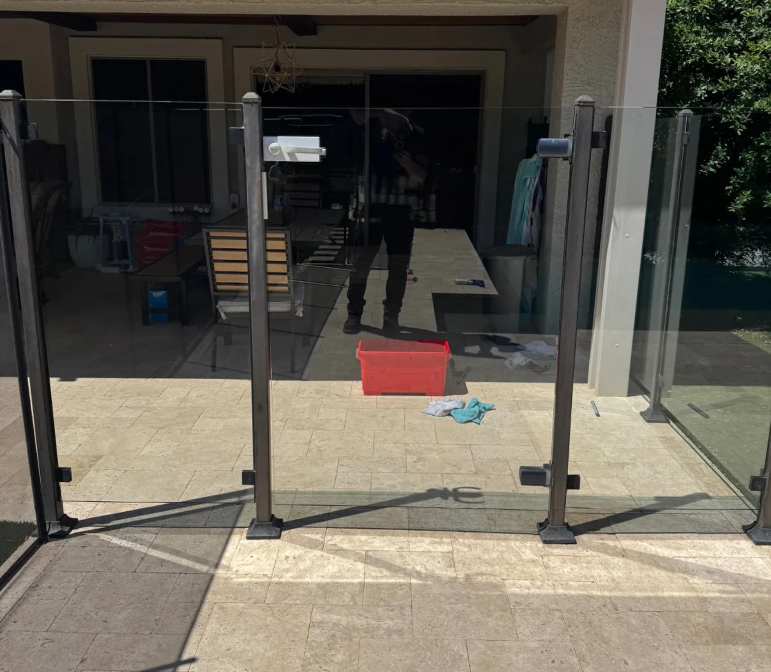 Exterior glass after hard-water removal