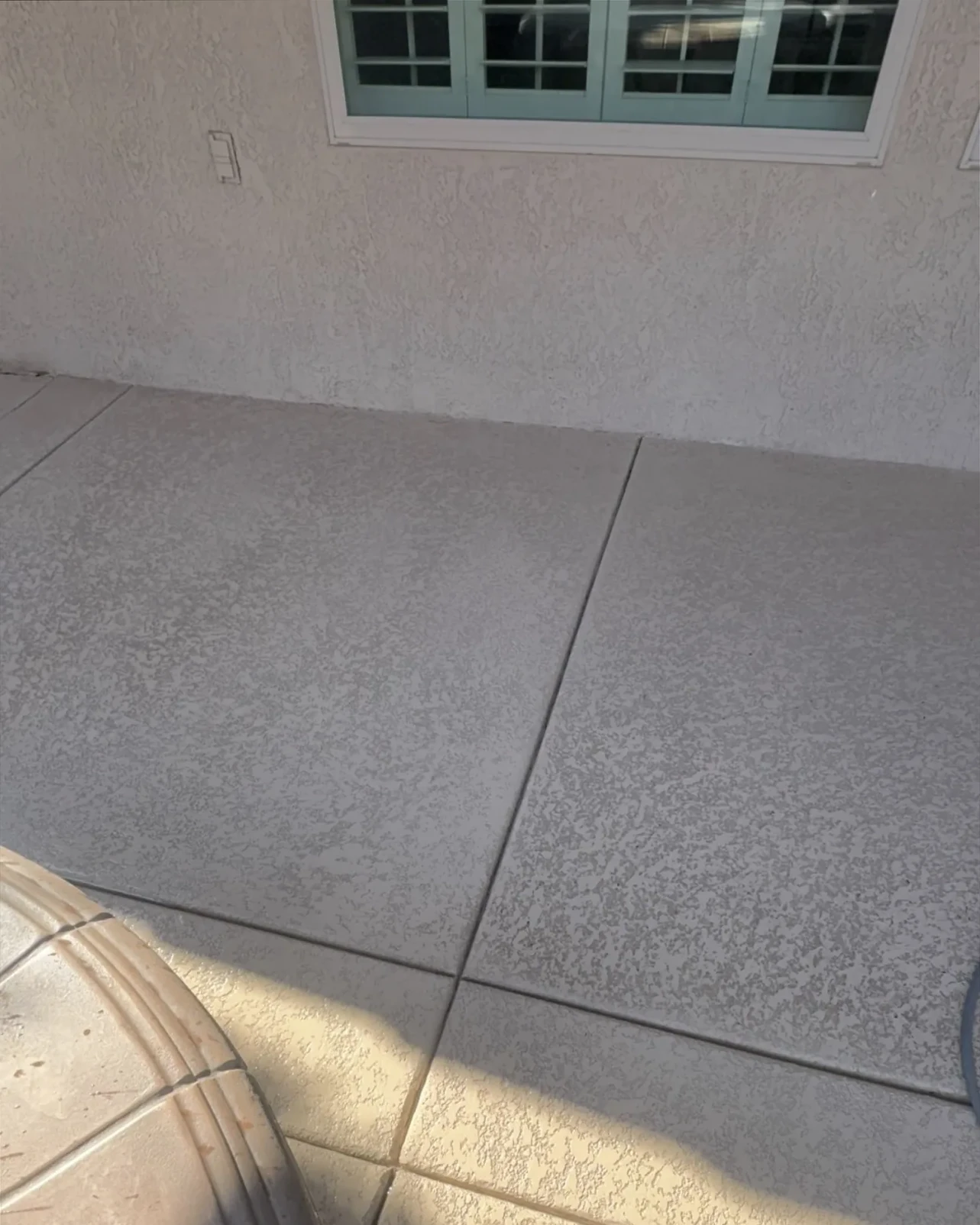 Clean residential patio after service