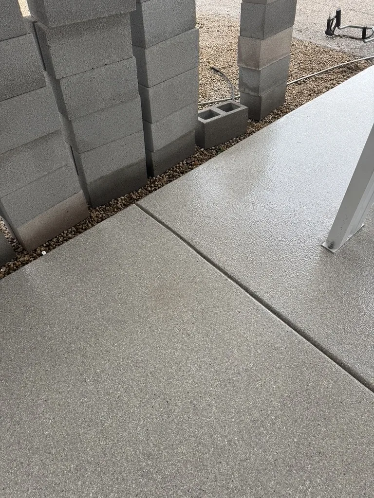 Residential patio after cleaning