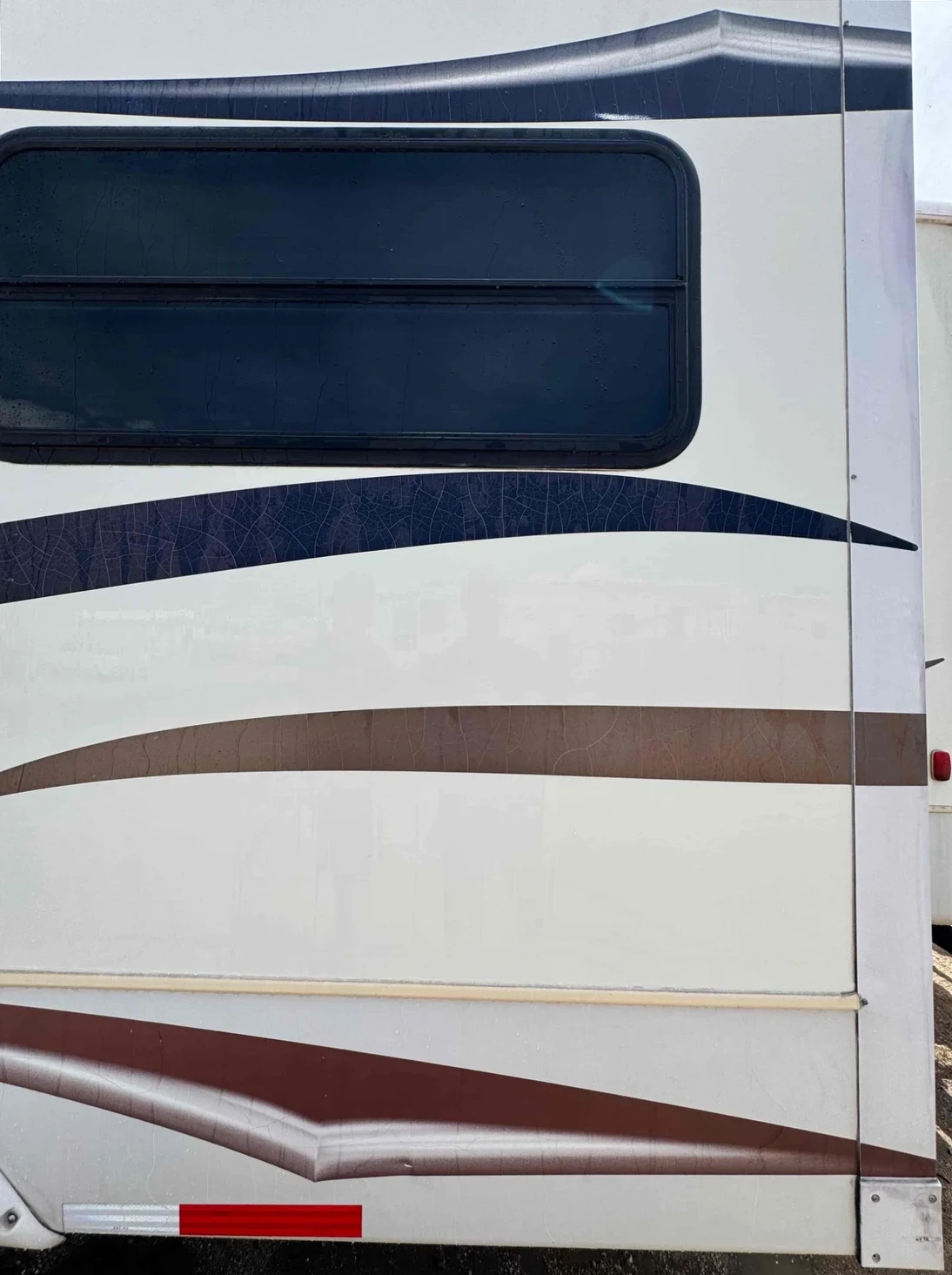 RV exterior after washing